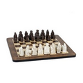 Isle of Lewis Antiquity Chess Set w/ 19" Walnut Root Board